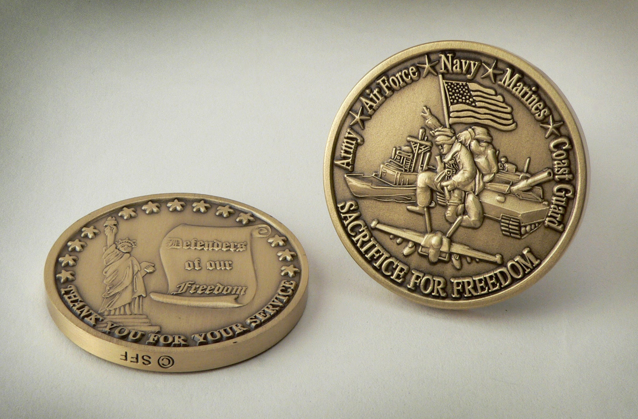 Defender of Freedom Military Challenge Coin