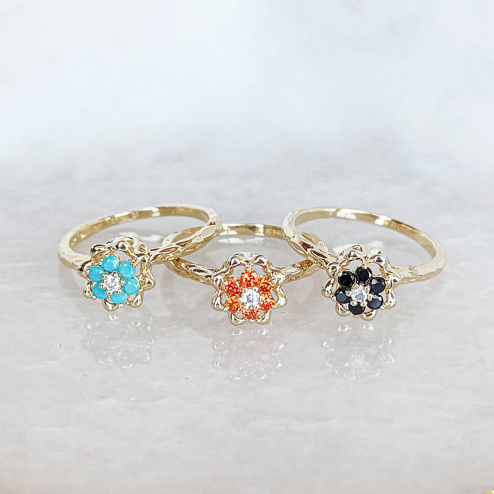 Small Tulip Rings™ - Original Gold-Filled Unique Colors