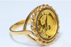 Letney Jewelers Genuine Gold Panda Ring