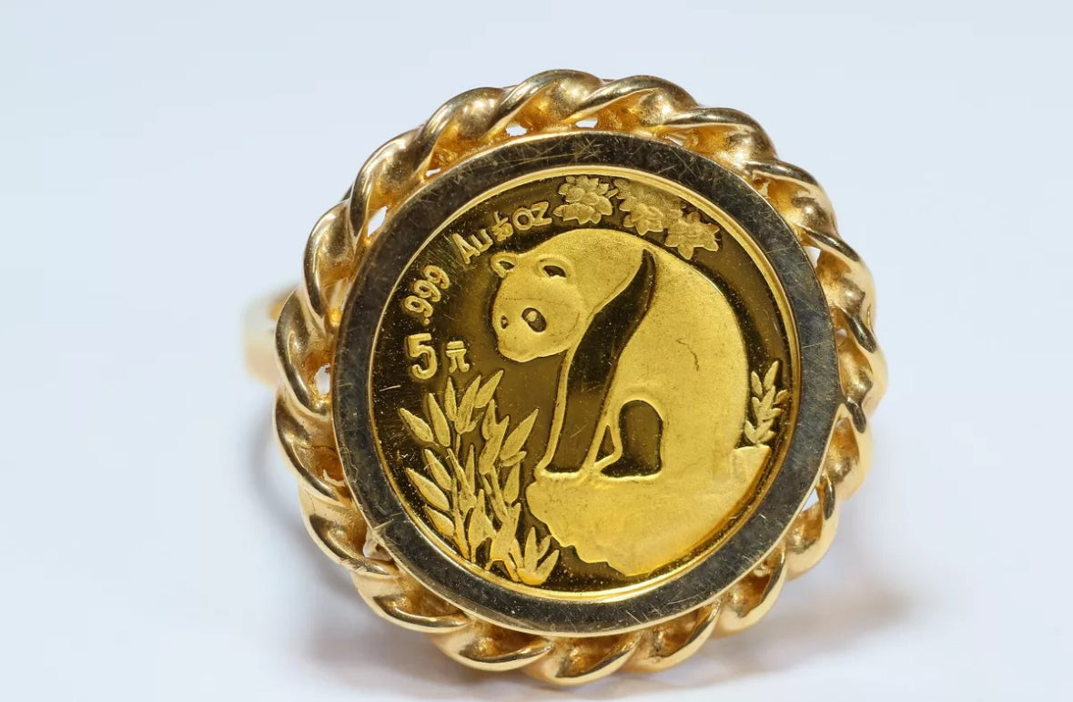Pandi Rind Letney Jewelers Genuine Gold Panda Ring