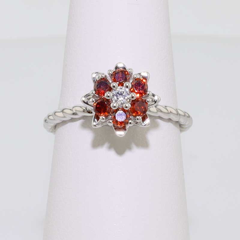 Large Tulip Rings™- Original Sterling Silver Birthstones