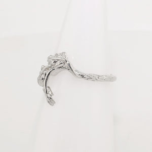 Tulip Ring Leaf Wrap - Sterling Silver
