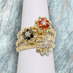 Tulip Rings™ - Unique Colors - Original 10K Solid Yellow Gold