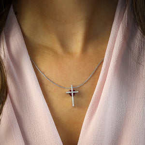 "Defender of My Heart" Diamond Cross
