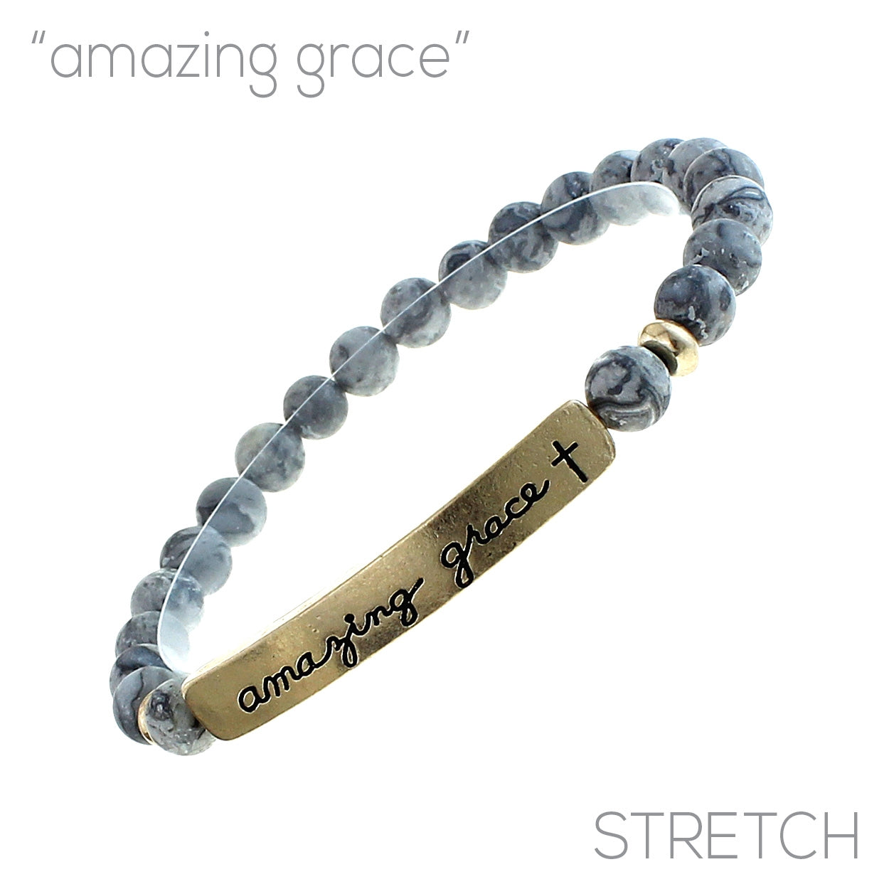 Amazing Grace Natural Stone Bracelet