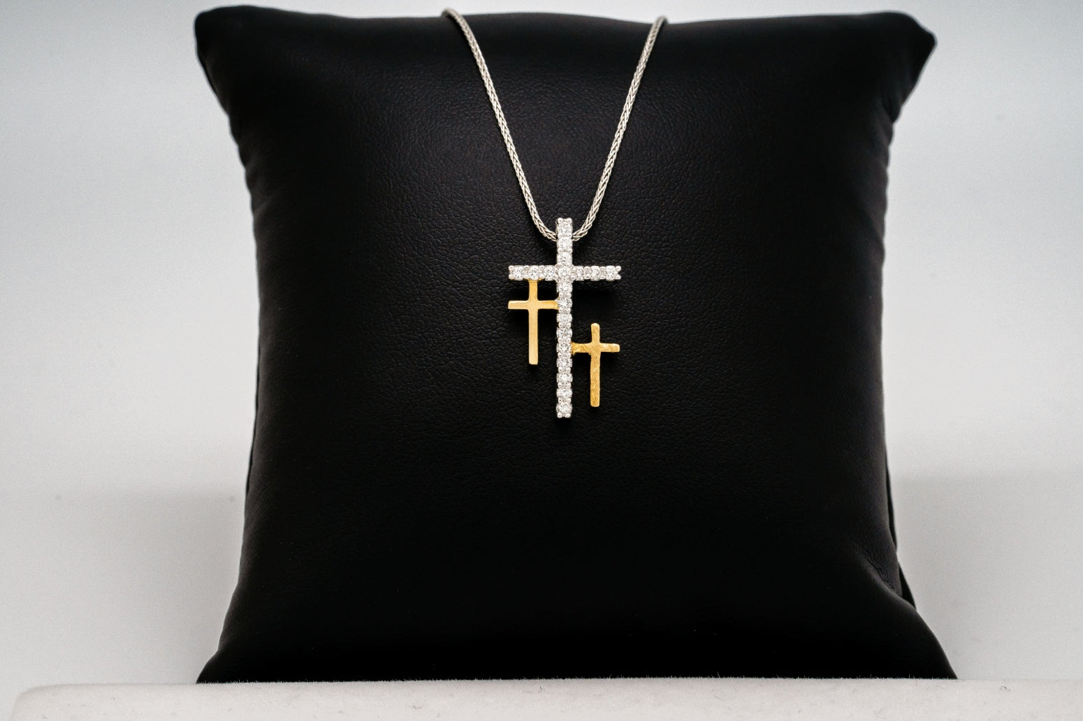 Sterling Silver CZ Resurrection Cross Pendant 1