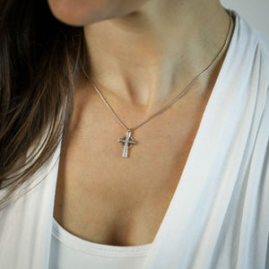 "Grace" Diamond Cross
