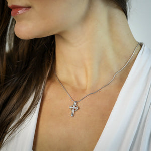 "Grace" Diamond Cross