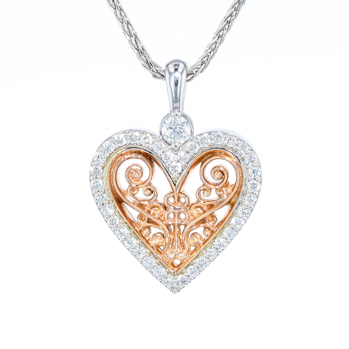 The "Unity Heart" Diamond Pendant by Michael Letney