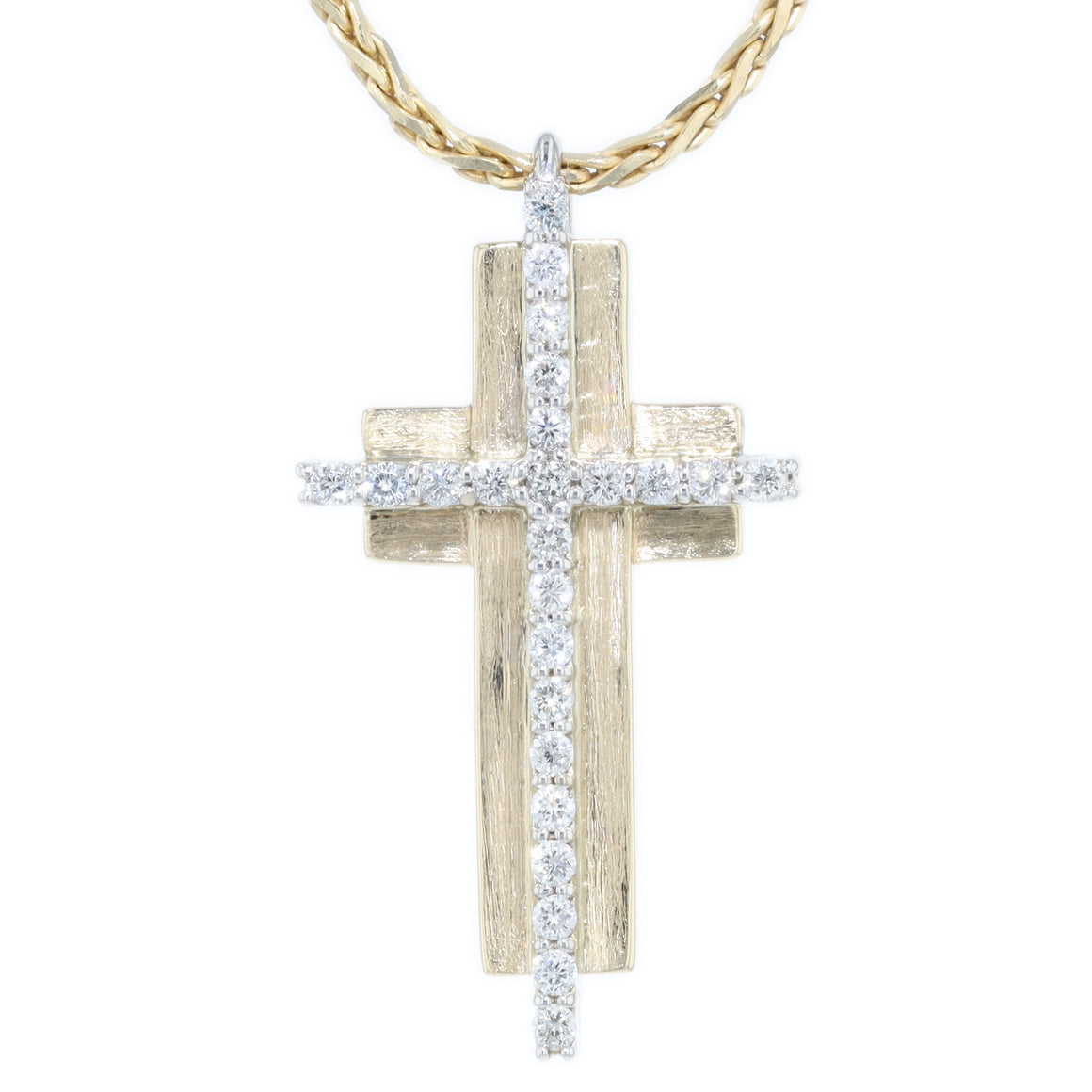 "Rock" Diamond Cross