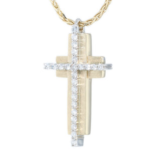 "Rock" Diamond Cross