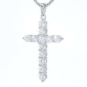 "Effortless Radiance" Diamond Cross