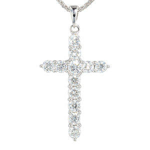 "Effortless Radiance" Diamond Cross