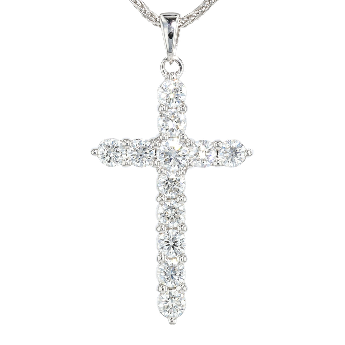 "Effortless Radiance" Diamond Cross