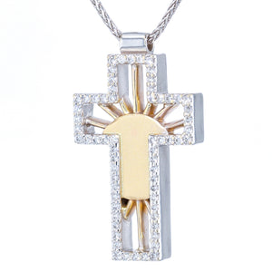 "Risen" Diamond Cross