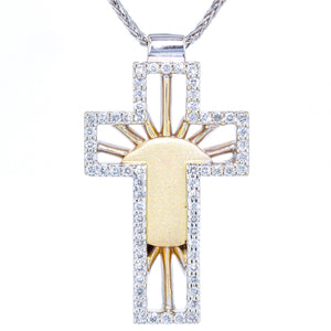 "Risen" Diamond Cross